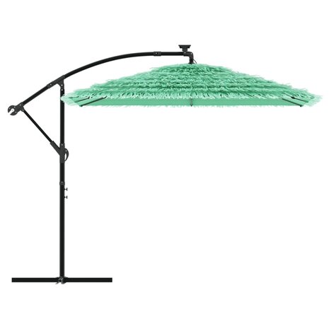 Parasol met stalen paal 246x246x230 cm groen 4