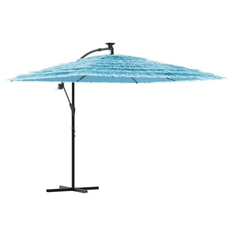 Parasol met stalen paal 269x269x235 cm blauw 2