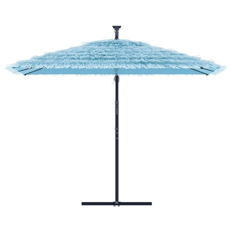 Parasol met stalen paal 290x290x238 cm blauw 3