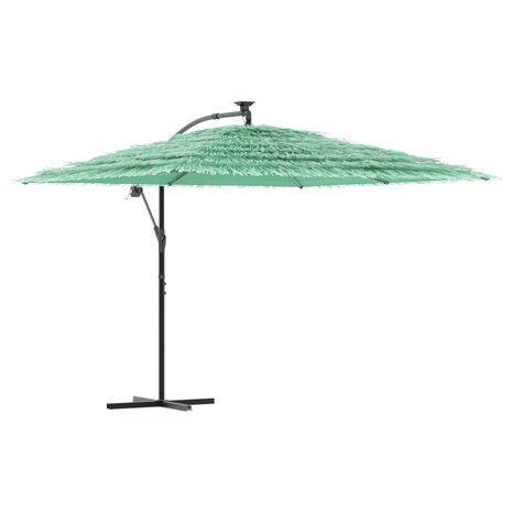 Parasol met stalen paal 290x290x238 cm groen 2