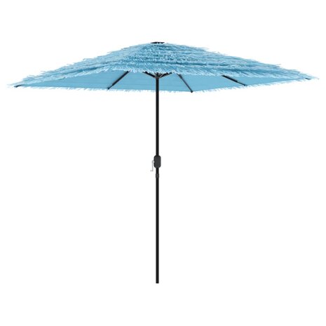 Parasol met stalen paal 248x248x248 cm blauw 2