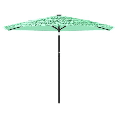 Parasol met stalen paal 288x288x225 cm groen 3