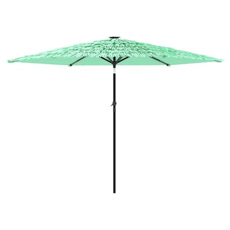 Parasol met stalen paal 288x288x225 cm groen 5