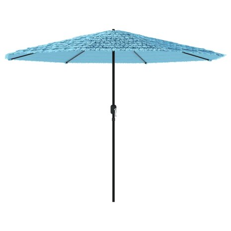 Parasol met stalen paal 324x324x247 cm blauw 2