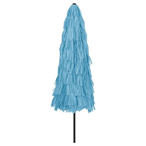 Parasol met stalen paal 324x324x247 cm blauw 6