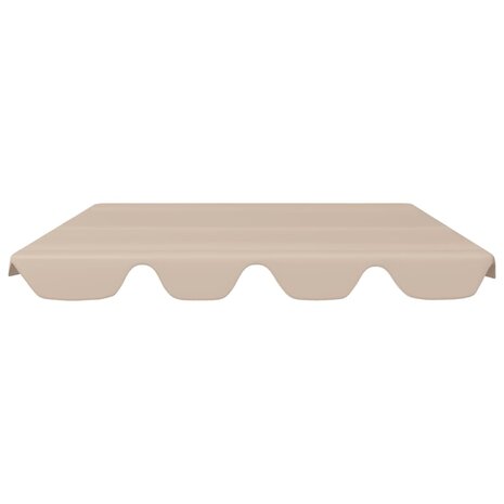 Vervangingsluifel voor schommelbank 150/130x105/70 cm beige 3