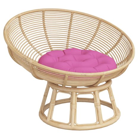 Zitkussen rond Ø 60x11 cm oxford stof roze 3