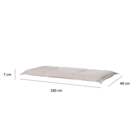 Madison Bankkussen Panama 180x48 cm lichtbeige 6