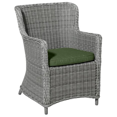 Madison Zitkussen voor wicker tuinstoel Panama 48x48 cm groen 2