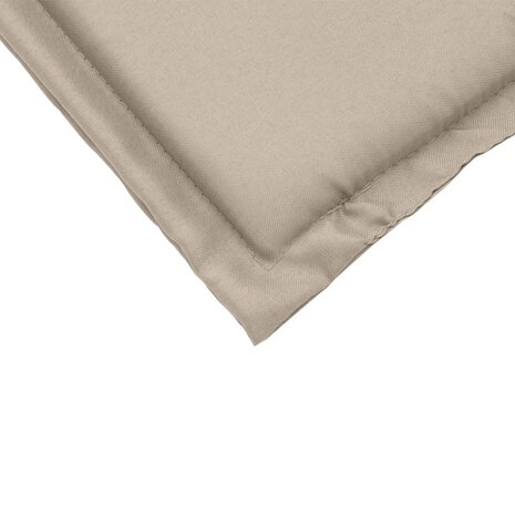 Tuinzitkussens 2 st vierkant 45x45x2 cm taupe 9