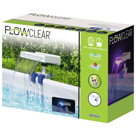 Bestway Waterval Flowclear LED rustgevend 11