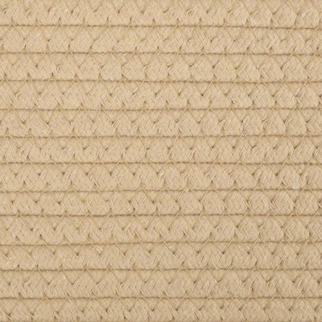 Opbergmanden 2 st Ø 28x28 cm katoen beige en wit 8