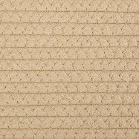 Opbergmand Ø 38x46 cm katoen beige en wit 7