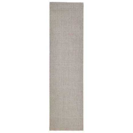 Vloerkleed 66x250 cm natuurlijk sisal zandkleurig 2