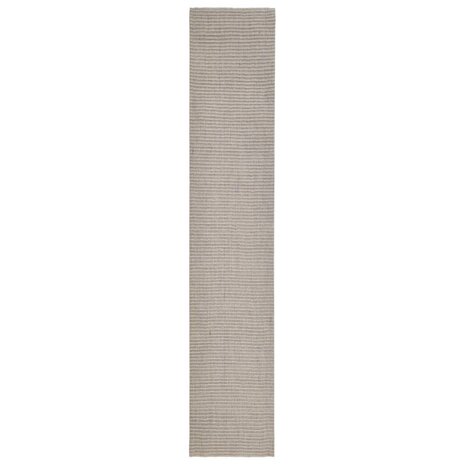 Vloerkleed 66x350 cm natuurlijk sisal zandkleurig 2