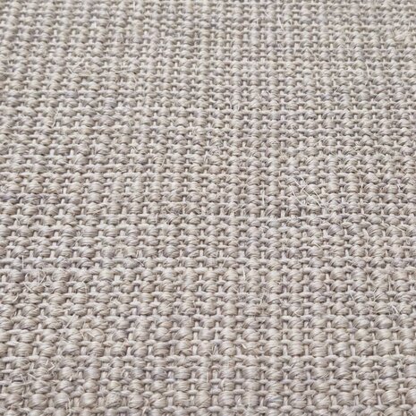 Vloerkleed 80x250 cm natuurlijk sisal zandkleurig 4