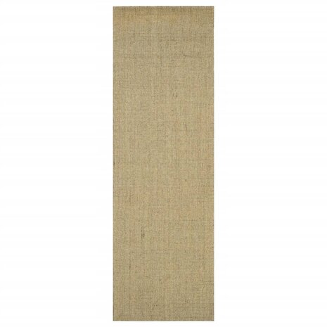 Vloerkleed 80x250 cm natuurlijk sisal groen 2