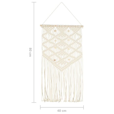 Wandhanger macramé 40x80 cm katoen 6