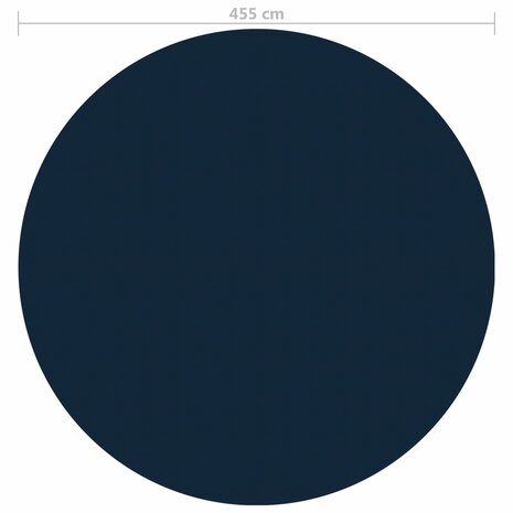 Zwembadfolie solar drijvend 455 cm PE zwart en blauw 5