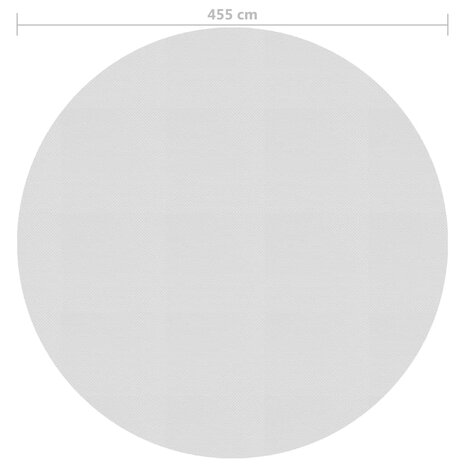 Zwembadfolie solar drijvend 455 cm PE grijs 4