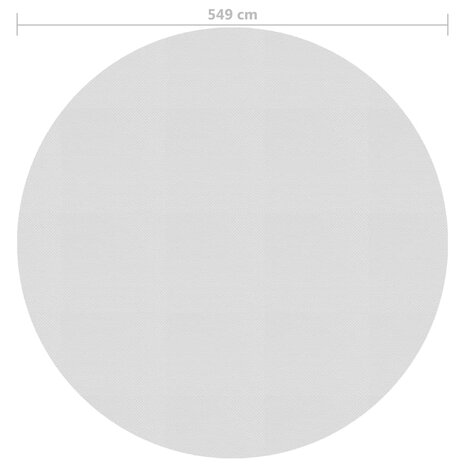 Zwembadfolie solar drijvend 594 cm PE grijs 4