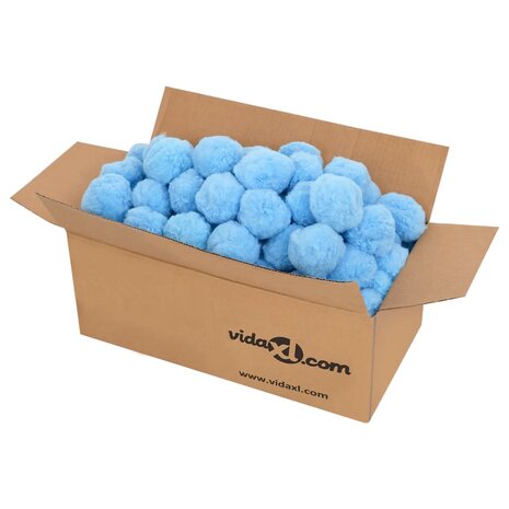 Zwembadfilterbolletjes antibacterieel 1400 g polyetheen blauw 2