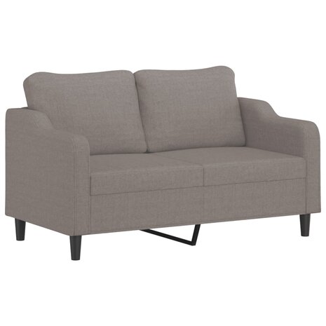 2-delige Loungeset met kussens stof taupe 4