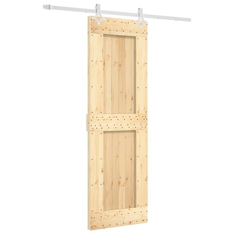 Schuifdeur met beslag 70x210 cm massief grenenhout 2