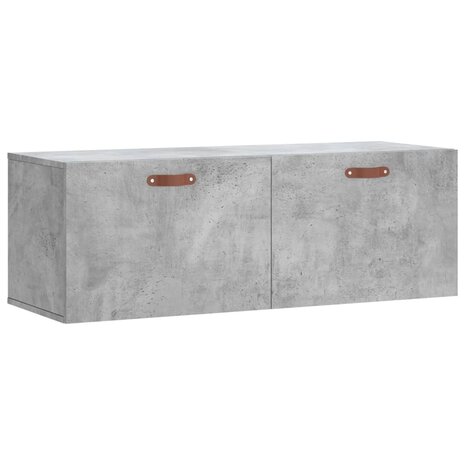 Wandkast 100x36,5x35 cm bewerkt hout betongrijs 2