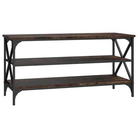 Tv-meubel 100x40x50 cm bewerkt hout gerookt eikenkleurig 2