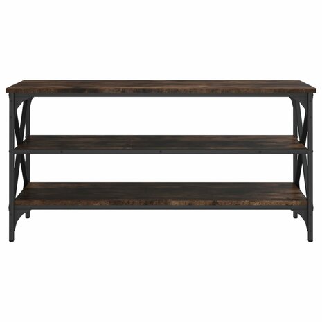 Tv-meubel 100x40x50 cm bewerkt hout gerookt eikenkleurig 5