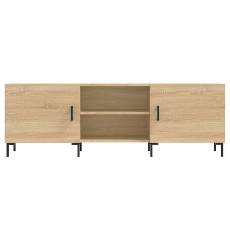 Tv-meubel 150x30x50 cm bewerkt hout sonoma eikenkleurig 5