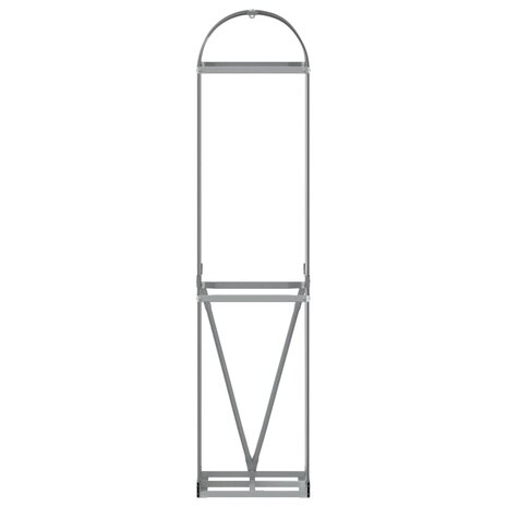 Haardhoutopslag 40x45x170 cm gegalvaniseerd staal antraciet 4