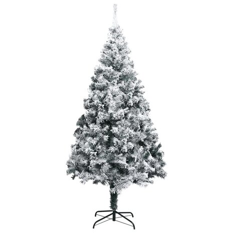 Kunstkerstboom met sneeuw PVC 400 cm groen 2