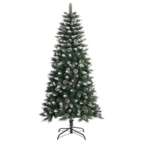 Kunstkerstboom met standaard 120 cm PVC groen 2