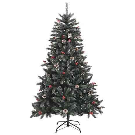 Kunstkerstboom met standaard 120 cm PVC groen 2