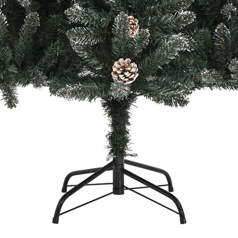 Kunstkerstboom met standaard 150 cm PVC groen 7