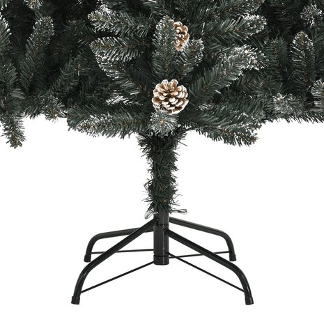 Kunstkerstboom met standaard 210 cm PVC groen 7