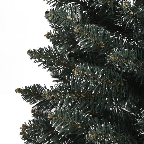 Kunstkerstboom met standaard smal 180 cm PVC groen 5