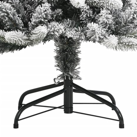 Kunstkerstboom met sneeuw 180 cm PVC en PE 4