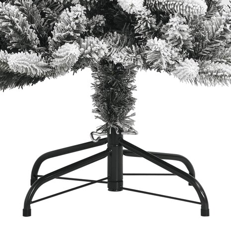 Kunstkerstboom met sneeuw 210 cm PVC en PE 4