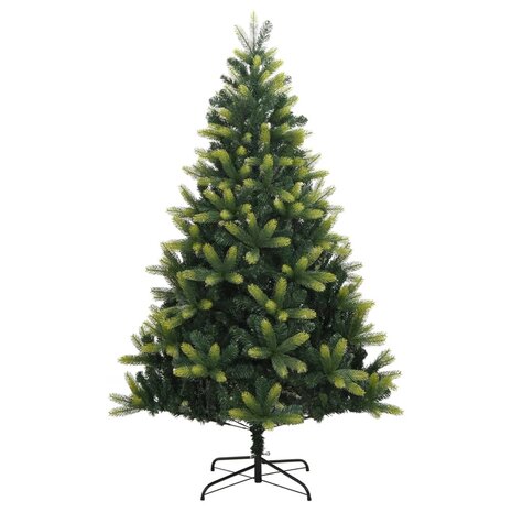 Kunstkerstboom met scharnieren en standaard 210 cm 2