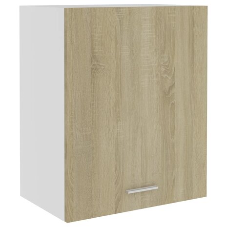 Hangkast 50x31x60 cm bewerkt hout sonoma eikenkleurig 1