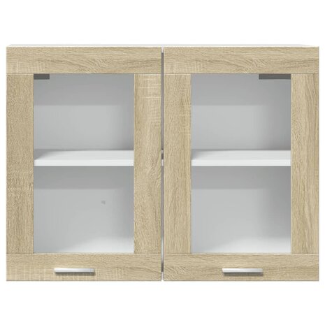 Hangkast 80x31x60 cm spaanplaat sonoma eikenkleurig 5