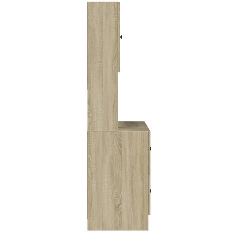 Keukenkast 95x50x180 cm bewerkt hout sonoma eikenkleurig 5