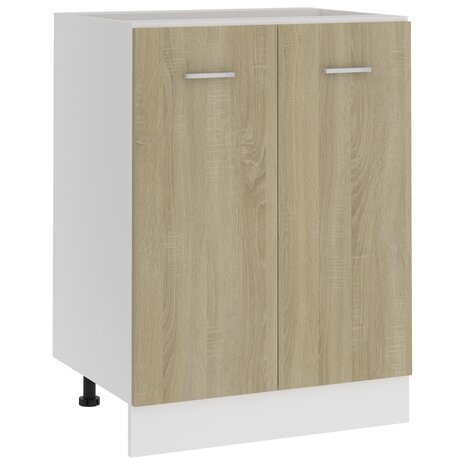 Onderkast 60x46x81,5 cm bewerkt hout sonoma eikenkleurig 1