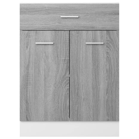 Onderkast met lade 60x46x81,5 cm bewerkt hout grijs sonoma 5