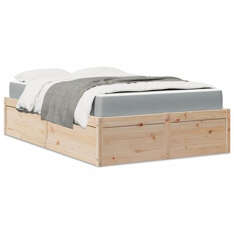 Bed met matras massief grenenhout 120x200 cm 1