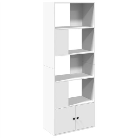 Boekenkast 70x36x189 cm bewerkt hout wit 2