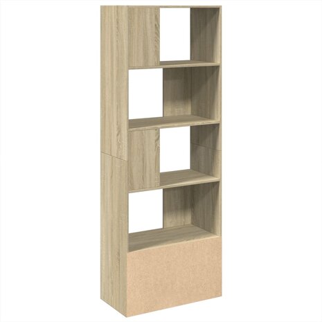 Boekenkast 70x36x189 cm bewerkt hout sonoma eikenkleurig 5